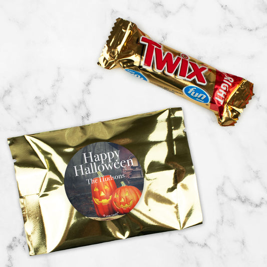 Personalized Halloween Pumpkin Greetings Twix