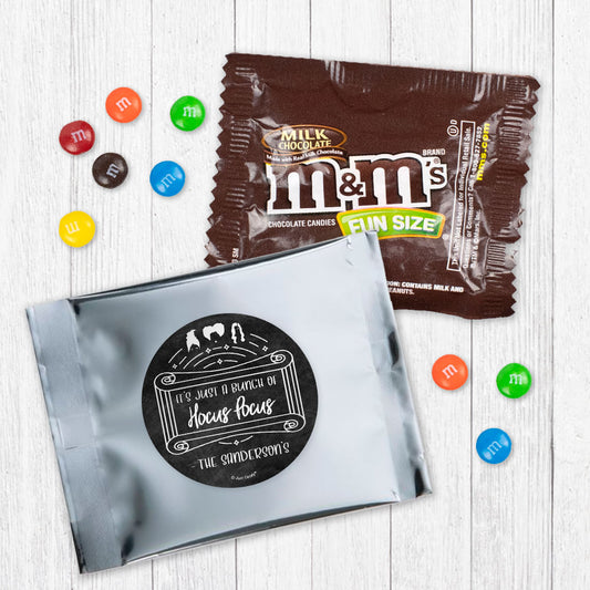 Personalized Halloween Milk Chocolate M&Ms - A Bunch of Hocus Pocus