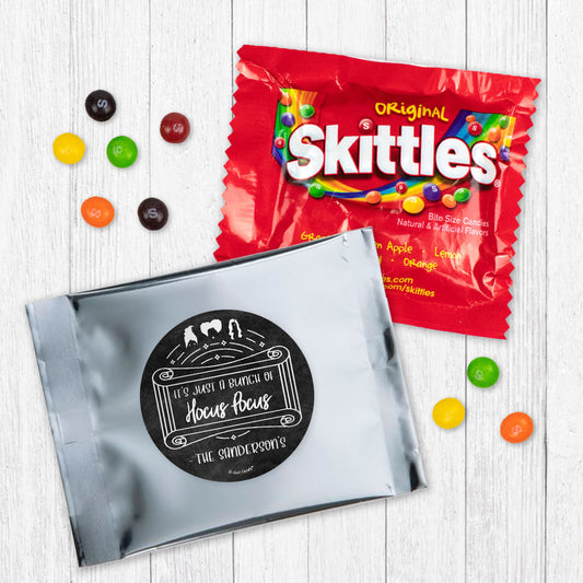 Personalized Halloween Skittles - A Bunch of Hocus Pocus