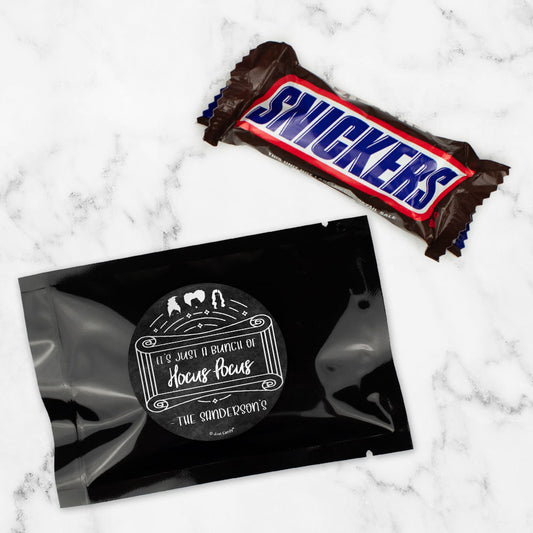 Personalized Halloween A Bunch of Hocus Pocus Snickers