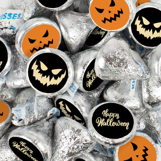 Happy Halloween Jack-o-Lantern Hershey's Kisses Candy 90ct - 14.4oz