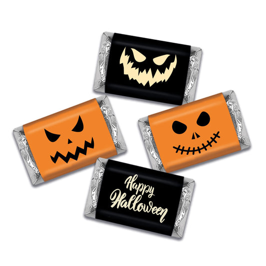 Halloween Jack-o-Lantern Wrapped Hershey's Miniatures Assortment