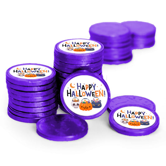 Halloween Chocolate Coins - Happy Halloween