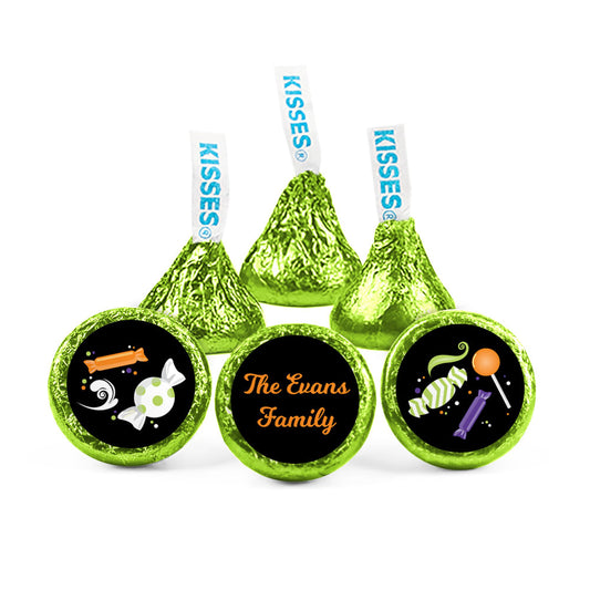 Personalized Halloween Spooky Treats Hershey's Kisses