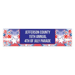 Personalized Patriotic 5 Ft. Banner