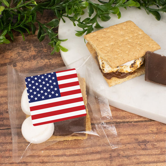 Patriotic American Flag S'more Favor