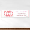 Personalized Mother's Day Heart 5 Ft. Banner