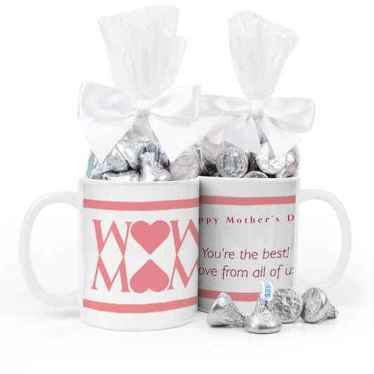 Mother's Day Mom Heart 11oz Mug with 1/2lb Kisses