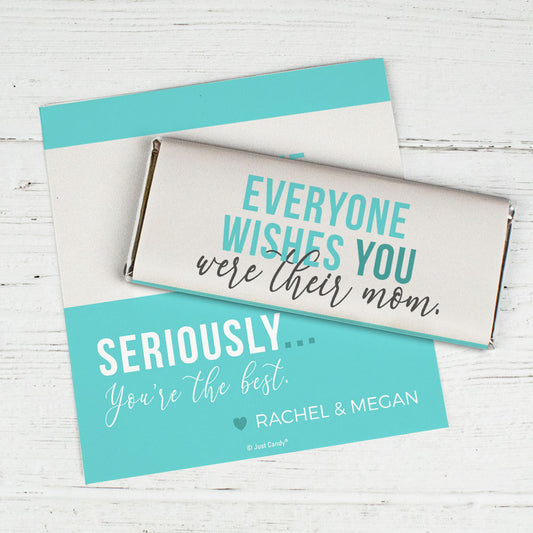 Personalized Mother's Day The Cool Mom Chocolate Bar Wrappers