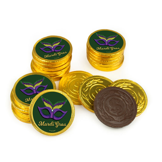 Mardi Gras Masquerade Chocolate Coins