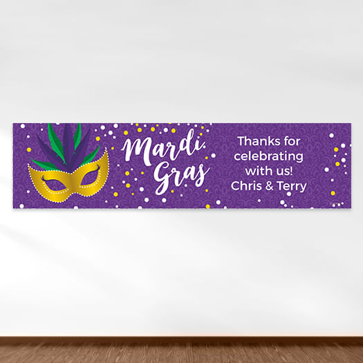 Mardi Gras Big Easy 5 Ft. Banner