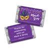 Personalized Mardi Gras Big Easy Hershey's Miniatures in Organza Bags with Gift Tag