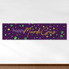 Mardi Gras Beads and Bling 5 Ft. Banner