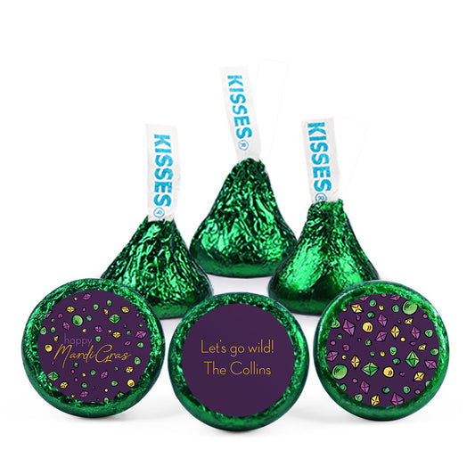 Personalized Mardi Gras Beads & Bling Deluxe Candy Buffet