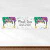 Personalized Mardi Gras Jammin' Jester 5 Ft. Banner