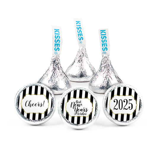 New Year's Eve Hershey's Kisses New Years Stripes Assembled Kisses