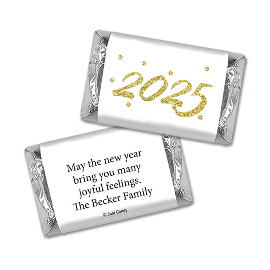 Personalized New Years Dots HERSHEY'S MINIATURE bars