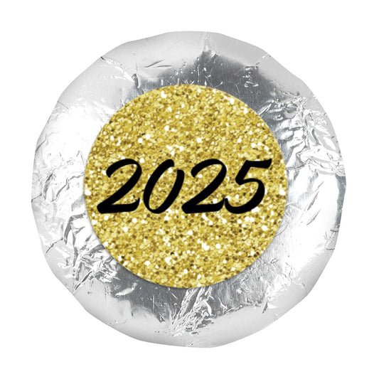 Shimmering New Year's Eve 1.25" Stickers (48 Stickers)