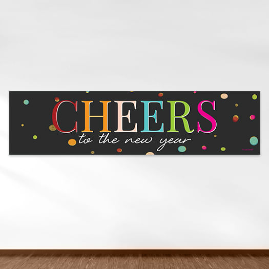 New Year's Eve Cheers 5 Ft. Banner