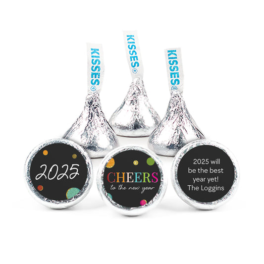 Personalized New Year's Eve Cheers Hershey's Kisses