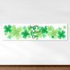 Personalized St. Patrick's Day Watercolor Clovers 5 Ft. Banner