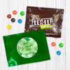 Personalized Happy St Patricks Day Watercolor Clovers Milk Chocolate M&Ms