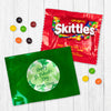 Personalized Happy St Patricks Day Watercolor Clovers Skittles