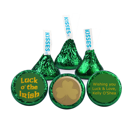 Personalized Luck of the Irish Hershey's Kisses