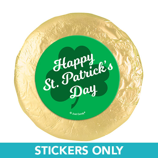 St. Patrick's Day Clover 1.25" Stickers (48 Stickers)