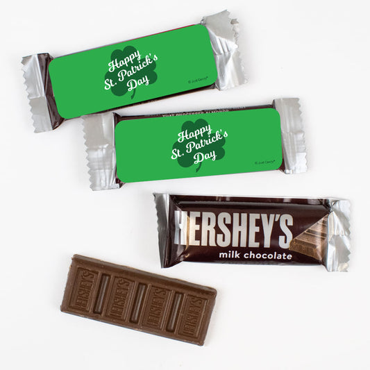 Happy St Patricks Day Hershey's Snack Size Milk Chocolate Bars - Pack of 44