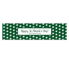 Personalized St. Patrick's Day Sham-dots 5 Ft. Banner