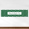 Personalized St. Patrick's Day Sham-dots 5 Ft. Banner