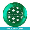 St. Patrick's Day Shamrocks 1.25" Stickers (48 Stickers)