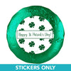 St. Patrick's Day Shamrocks 1.25" Stickers (48 Stickers)