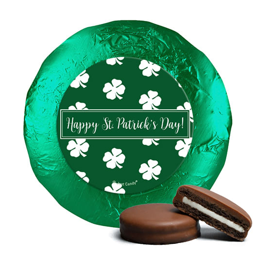 St. Patrick's Day Shamrocks Milk Chocolate Covered Oreos