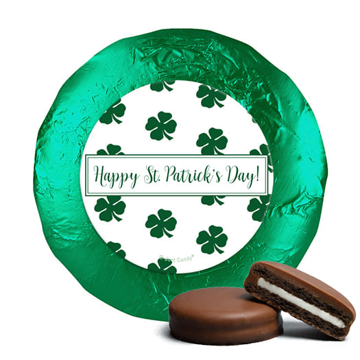 St. Patrick's Day Shamrocks Milk Chocolate Covered Oreos