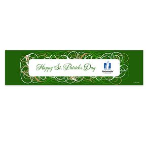 Personalized St. Patrick's Day Swirls 5 Ft. Banner