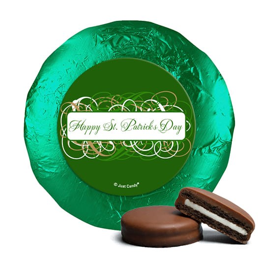 St. Patrick's Day Swirls Milk Chocolate Covered Oreos