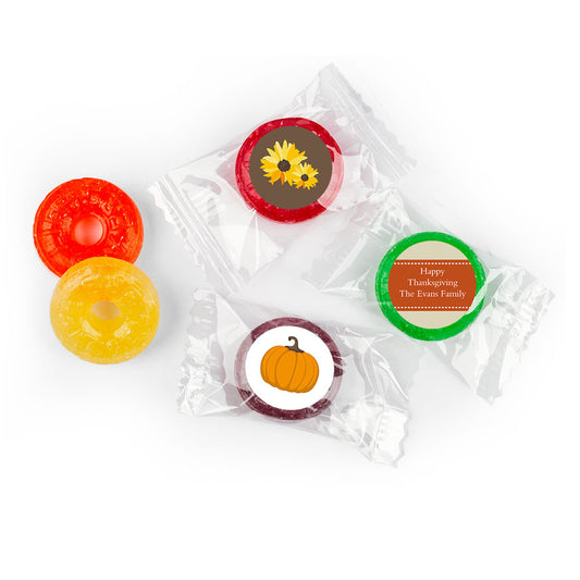 Thanksgiving Personalized Life Savers 5 Flavor Hard Candy Fall Harvest Items