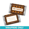 Thanksgiving Personalized Hershey's Miniatures Wrappers Happy Turkeys