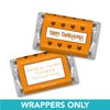 Thanksgiving Personalized Hershey's Miniatures Wrappers Happy Turkeys