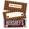 Thanksgiving Personalized Hershey's Milk Chocolate Bar Happy Turkeys