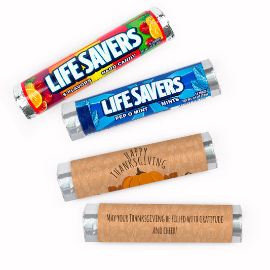 Personalized Thanksgiving Pumpkin Patch Lifesavers Rolls (20 Rolls)