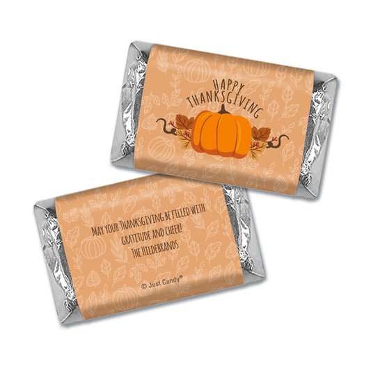 Personalized Thanksgiving Pumpkin Patch Hershey's Miniatures