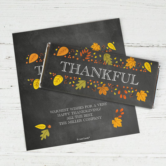 Personalized Thankful Thanksgiving Standard Wrappers