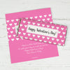 Valentine's Day Personalized Chocolate Bar Wrappers Hearts