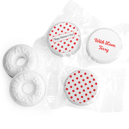 Valentine's Day Personalized Life Savers Mints Dots