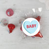 Personalized Valentine's Day Conversation Heart Candy Bags with Hershey's Love MIx Kisses