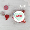 Personalized Valentine's Day Conversation Heart Candy Bags with Hershey's Love MIx Kisses