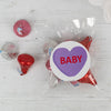 Personalized Valentine's Day Conversation Heart Candy Bags with Hershey's Love MIx Kisses